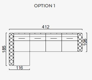 37 готови конфигурации на модулен разтегателен диван «Gallardo»