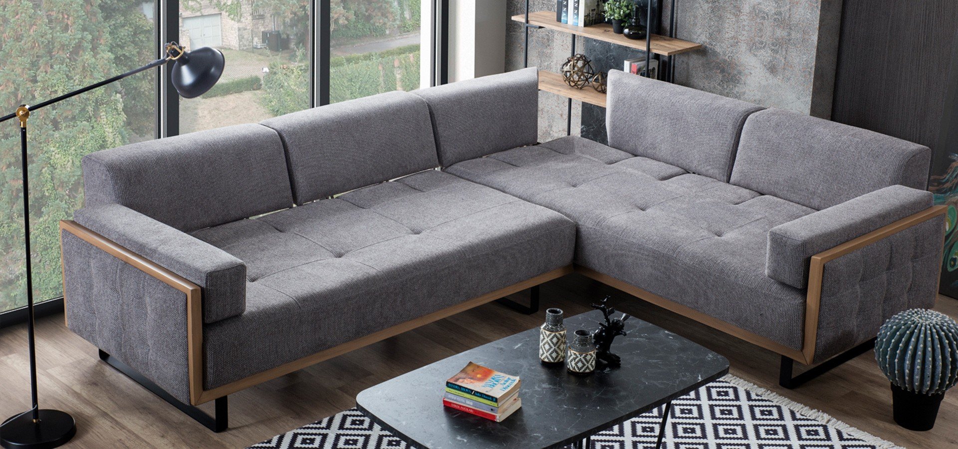 Ъглов диван Gala Mobilya Loft (6599547027652)