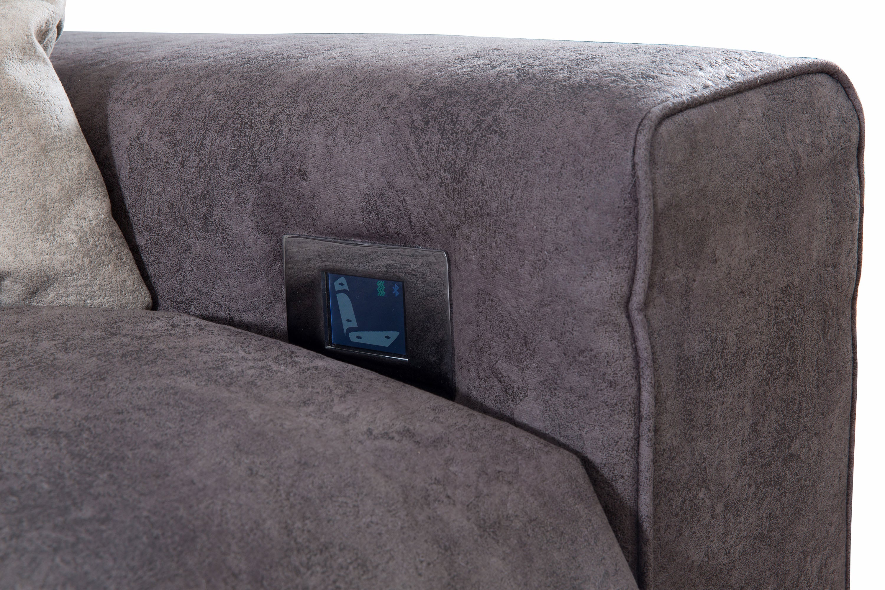 Триместен диван Seyran Dubai с 2бр TV recliner и конзола