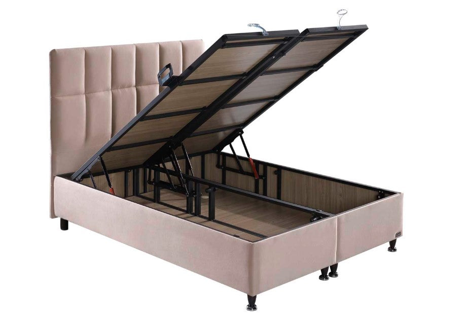 Тапицирана основа за легло «Golden Prime» с място за съхранение, повдигащ механизъм, система за безшумно затваряне