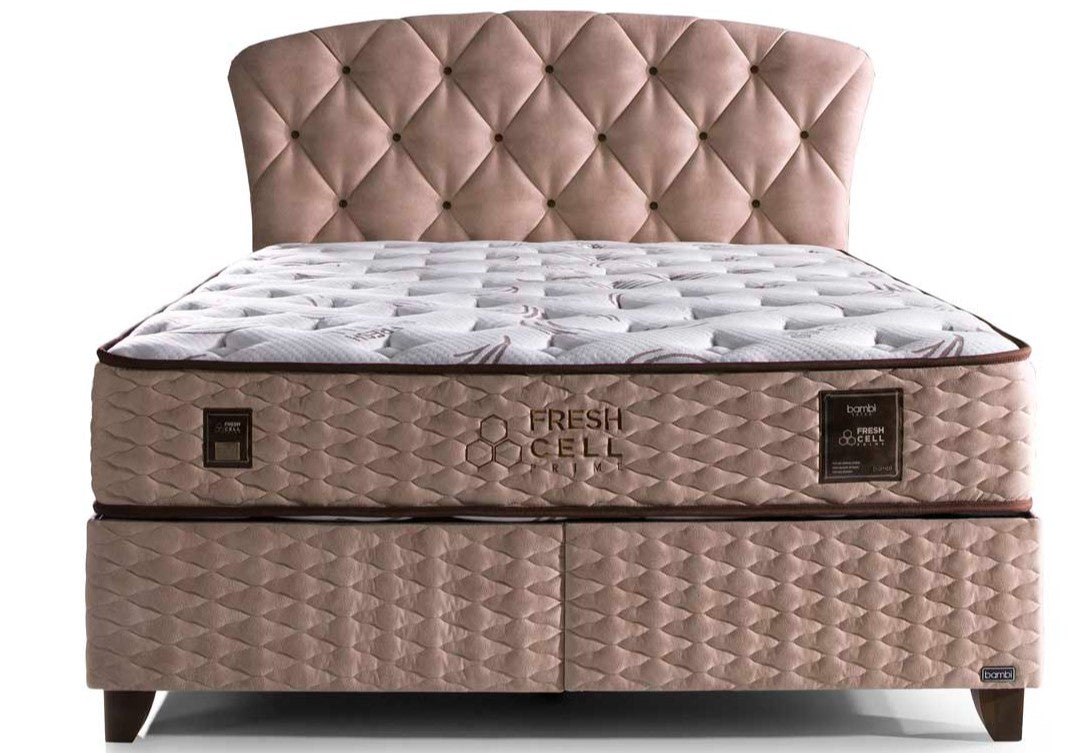 Тапицирана основа за легло «Fresh Cell Prime» с място за съхранение, повдигащ механизъм, система за безшумно затваряне