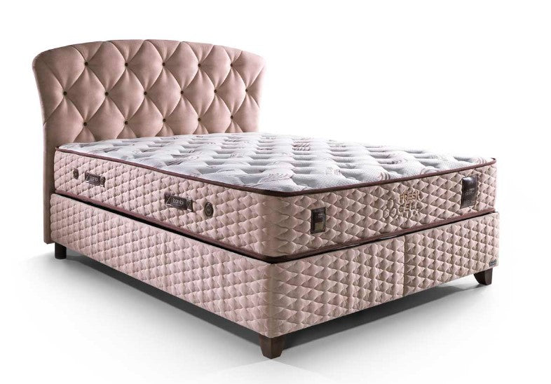 Тапицирано легло «Fresh Cell Prime» + Матрак и табла - с място за съхранение, повдигащ механизъм, система за безшумно затваряне