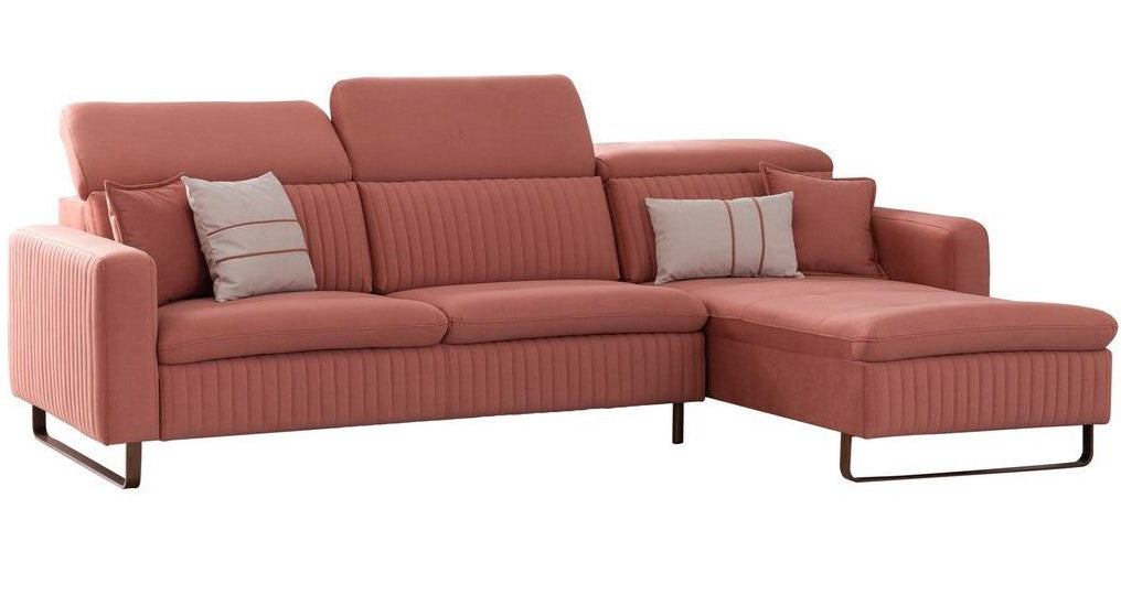 Ъглов разтегателен диван «Galaksi Relax» + електрически механизъм, USB зарядна станция, ширина 305см