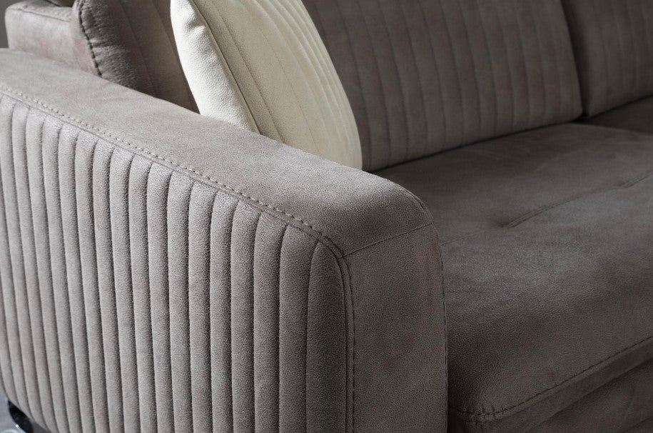 Ъглов разтегателен диван «Galaksi Lounge» + електрически механизъм, USB зарядна станция, ширина 292см