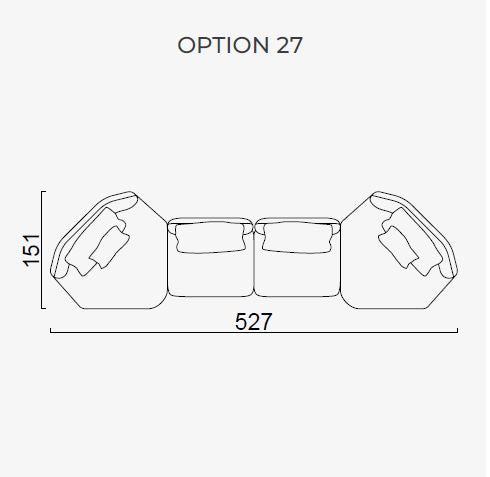 33 готови конфигурации на модулен диван «Lugano»