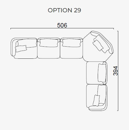 33 готови конфигурации на модулен диван «Lugano»