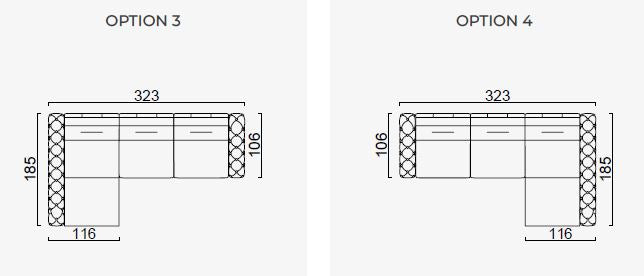 37 готови конфигурации на модулен разтегателен диван «Gallardo»