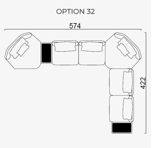 33 готови конфигурации на модулен диван «Lugano»