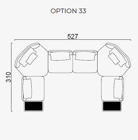 33 готови конфигурации на модулен диван «Lugano»