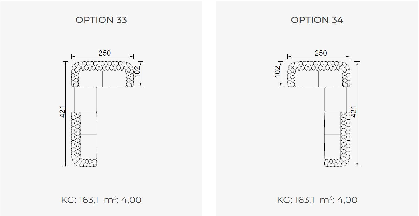 50 готови конфигурации на модулен диван «Aspendos»