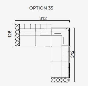 37 готови конфигурации на модулен разтегателен диван «Gallardo»