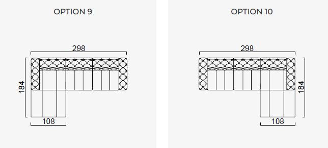 29 готови конфигурации на модулен разтегателен диван «Dallas»