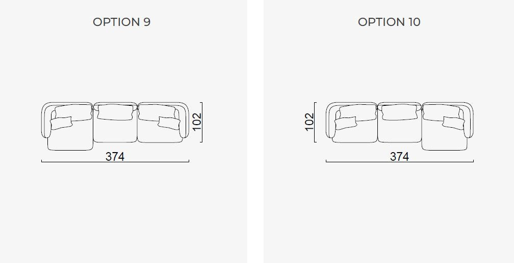 33 готови конфигурации на модулен диван «Lugano»