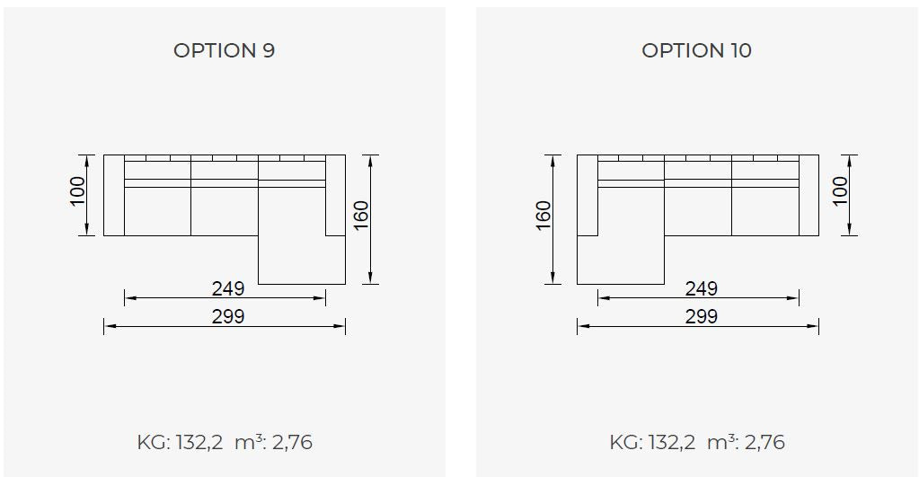 29 готови конфигурации на модулен разтегателен диван «Cavalli»