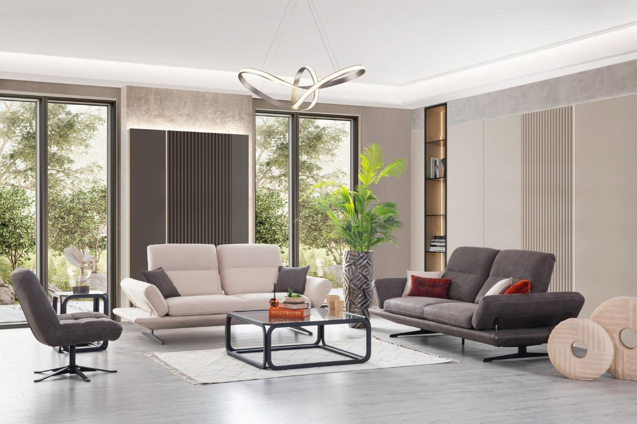 Триместен разтегателен диван «Mostar» + 2 декоративни възглавници, ширина 220см