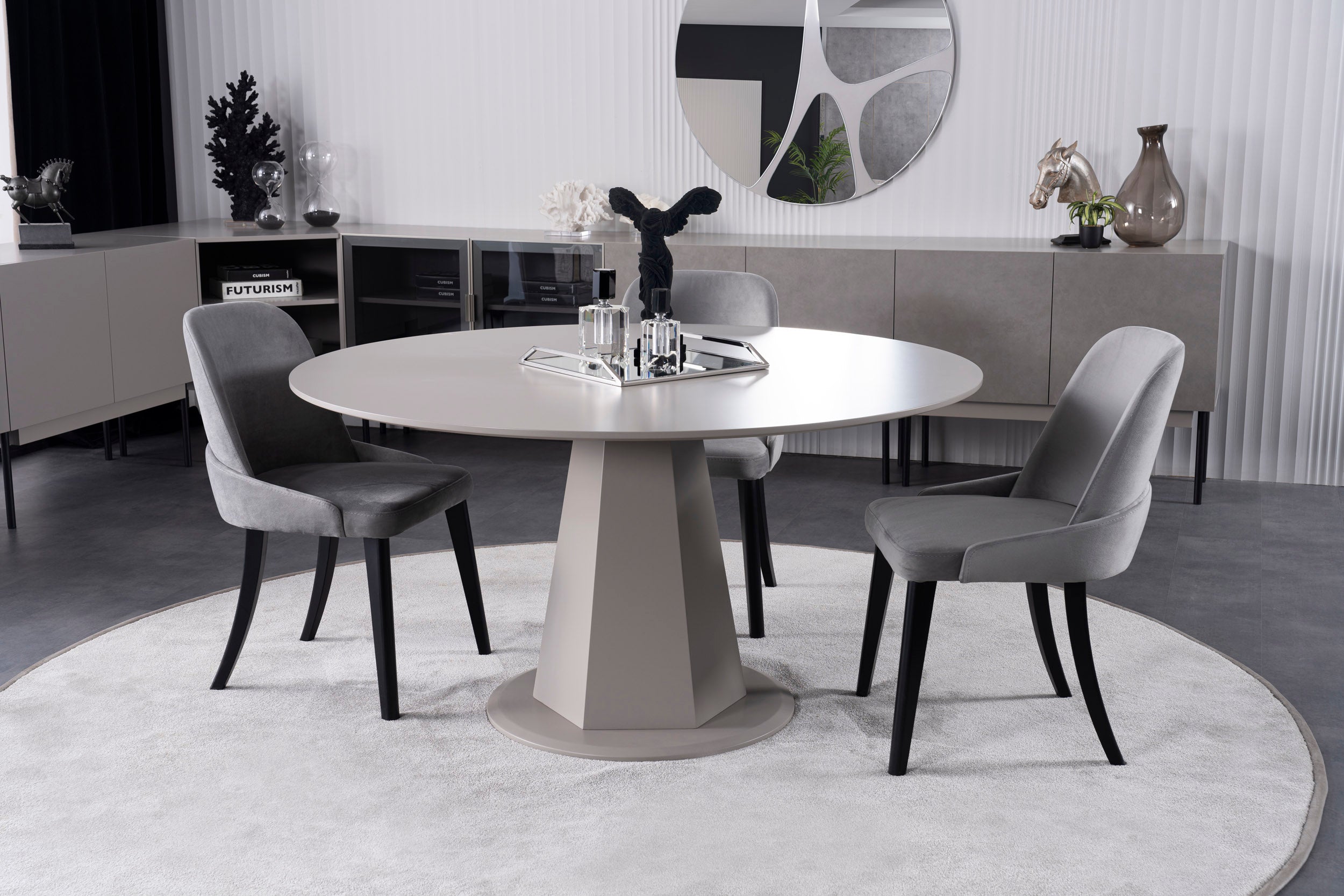 Трапезна маса «Puzzle Round» с размер 150х78х150см