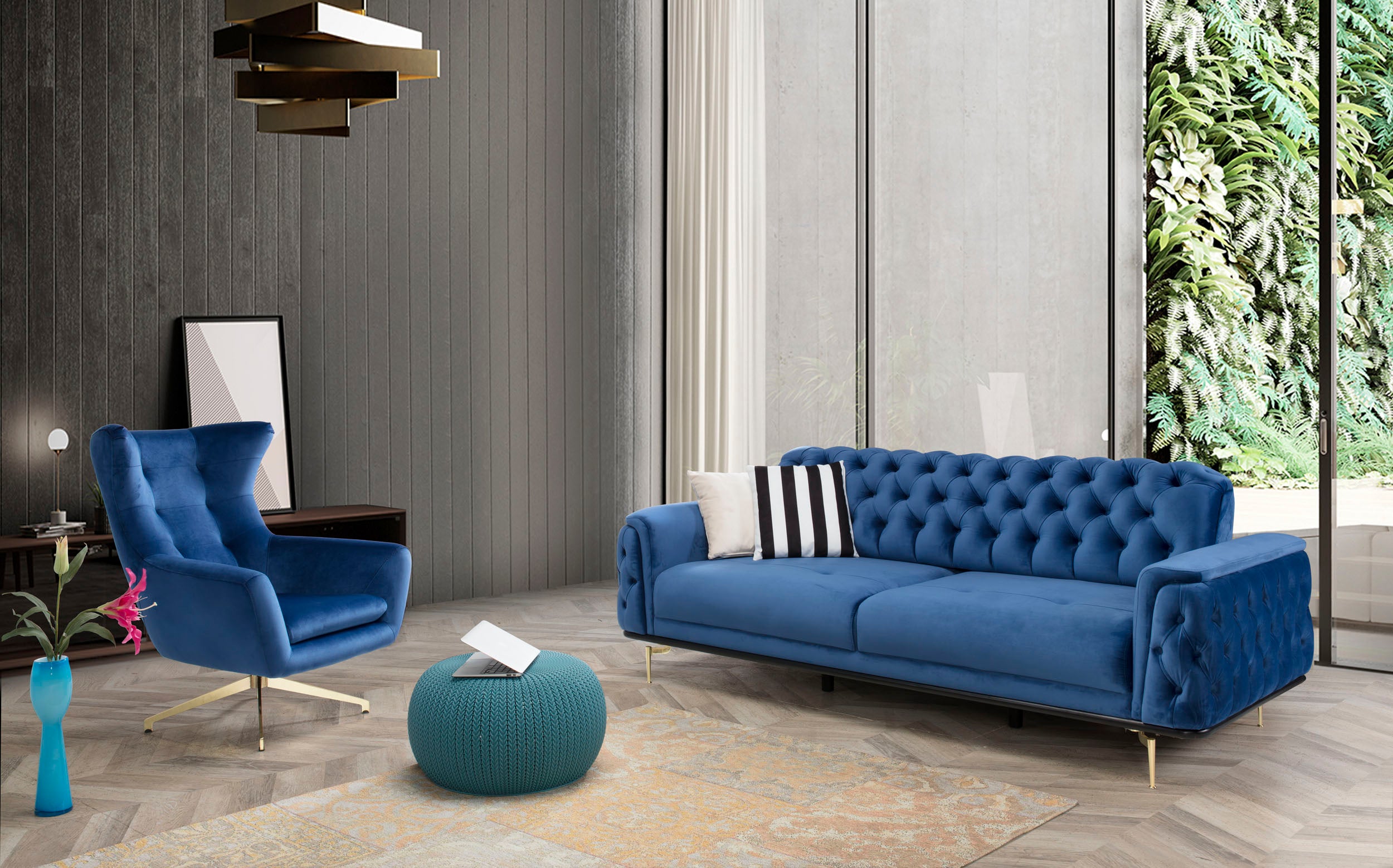 Триместен диван Sofatolia Efes (6684071821508)