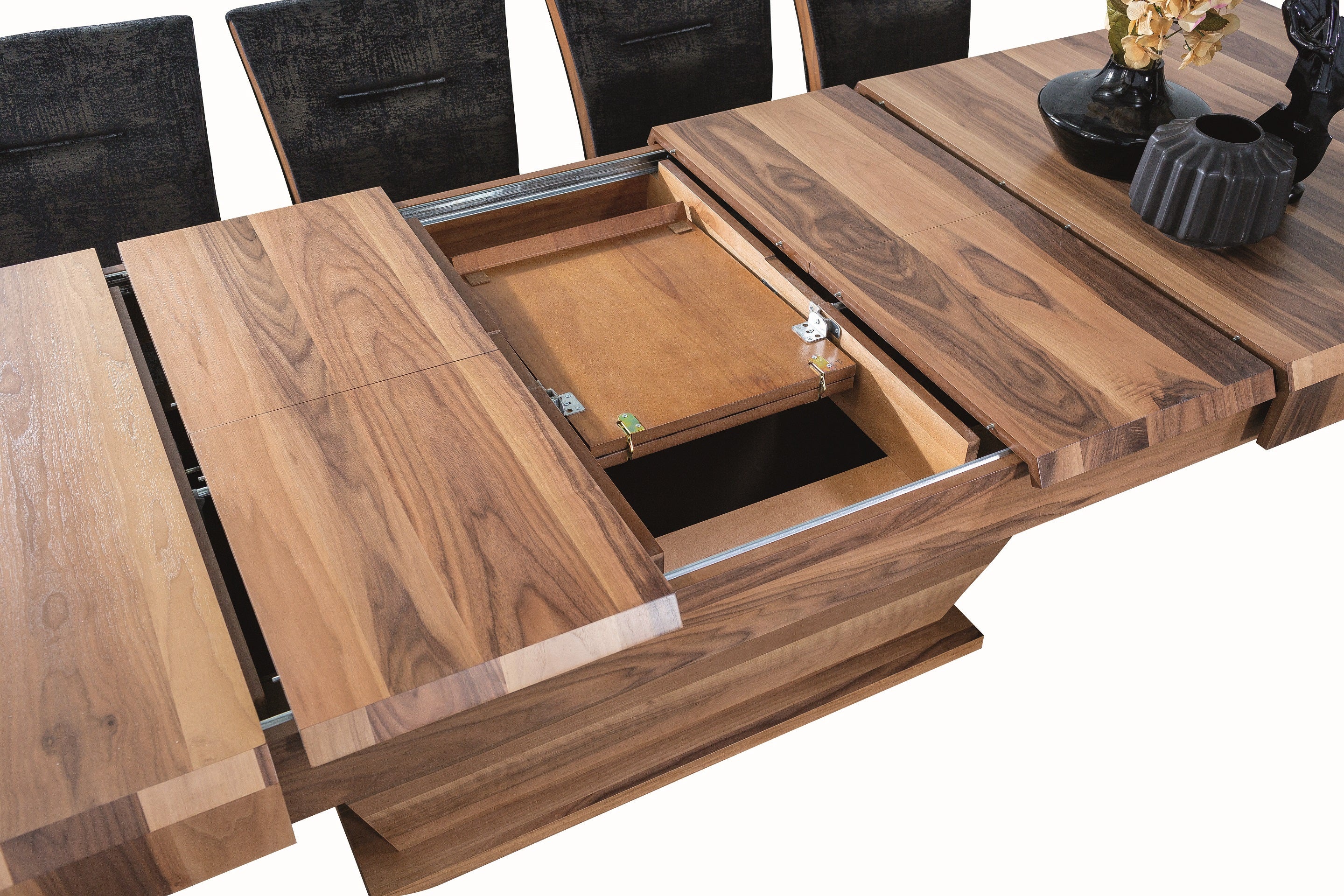 Трапезна разтегателна маса «MS 125» с тройно разтягане, размер 204х80х104см