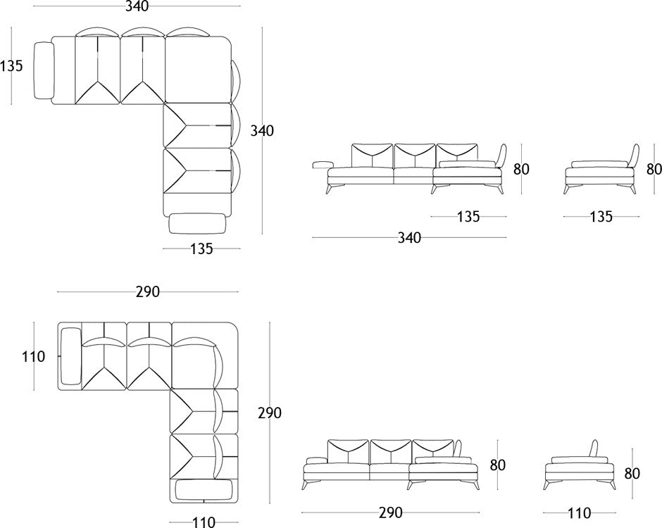 Ъглов диван Selimoglu Quatro Corner (6656601096388)