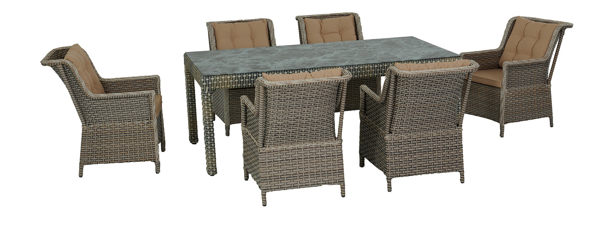 Градински сет «Roza Anka 708» - маса + шест стола