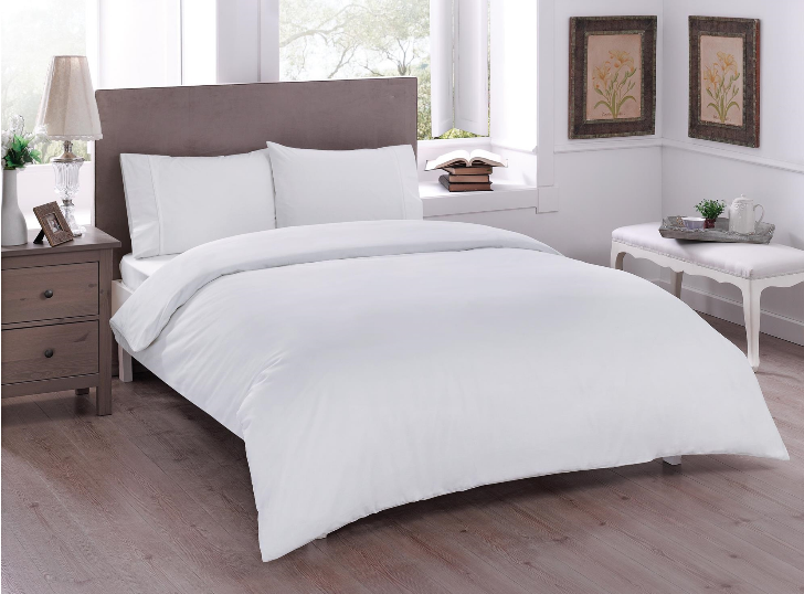 Единичен спален комплект Taç Basic Beyaz