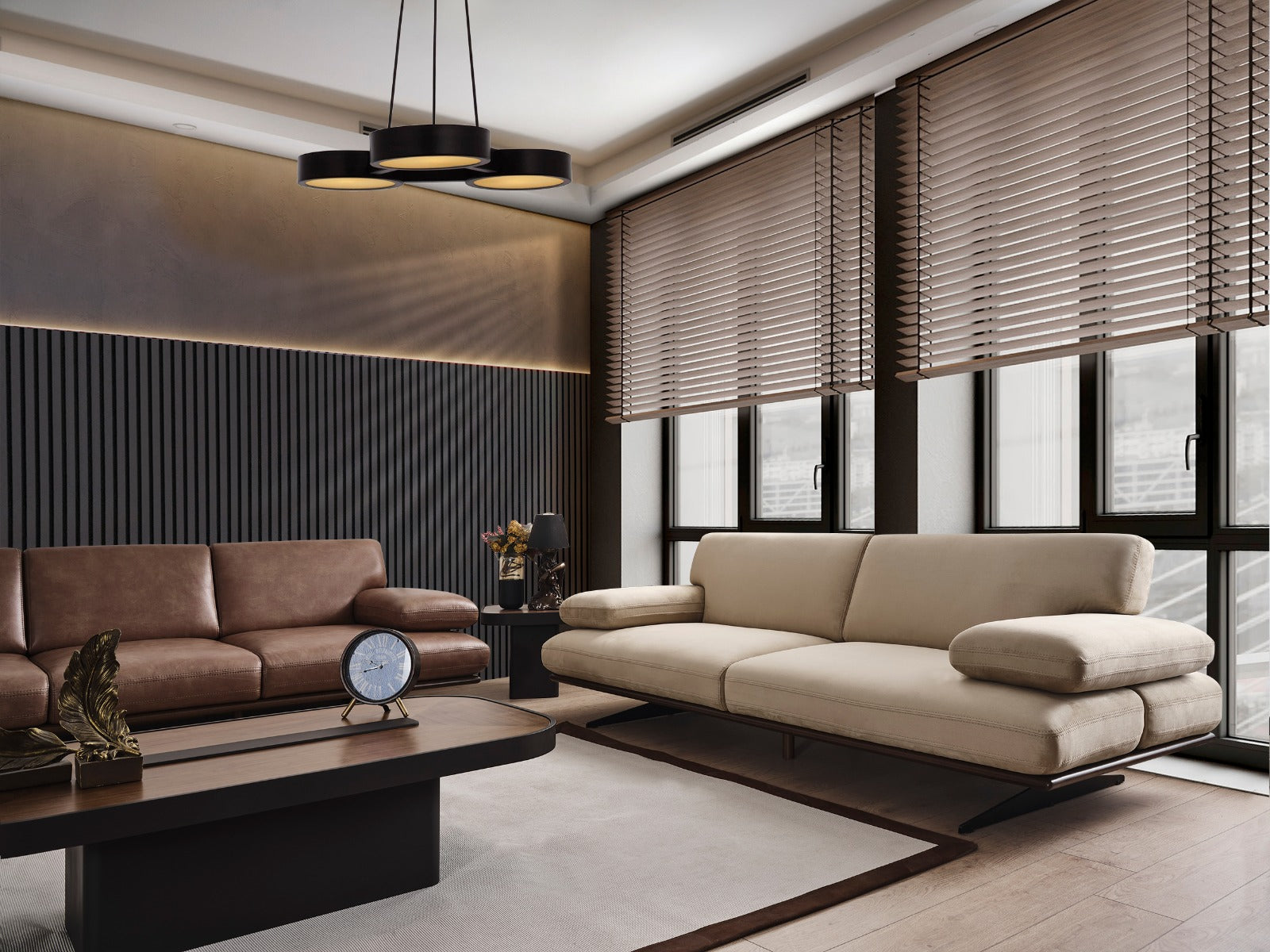 Триместен разтегателен диван «Rapid» + подвижни подлакътници, ширина 240см