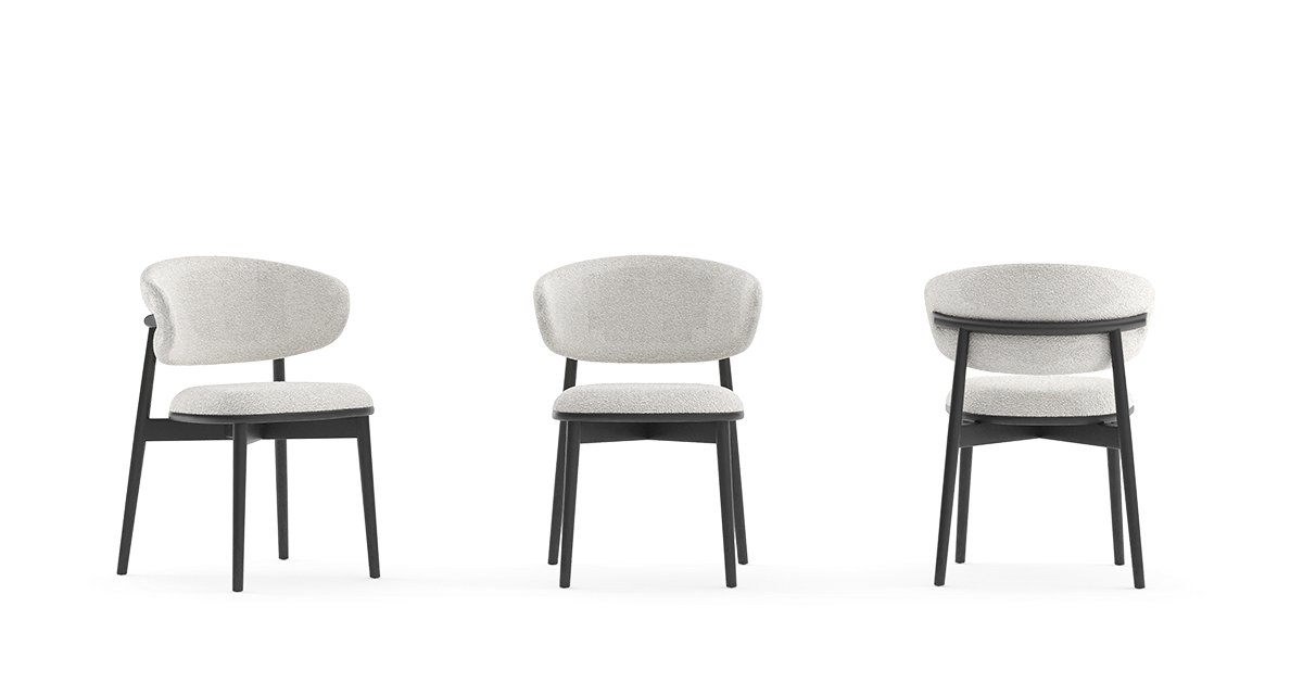 Трапезен стол «Barcelona» с тапицерия, 100+ вида дамаски