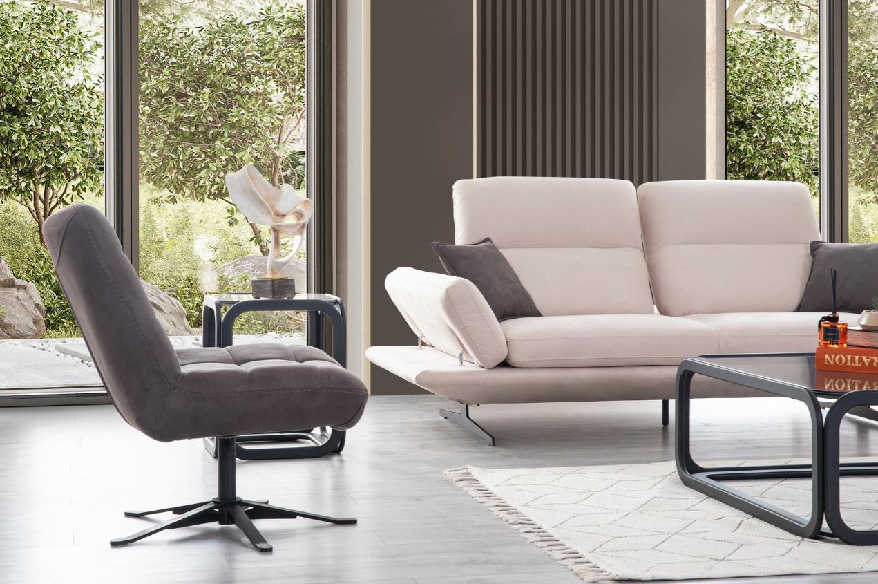 Триместен разтегателен диван «Mostar» + 2 декоративни възглавници, ширина 220см