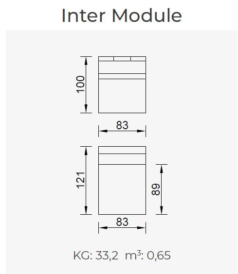10 модула за модулен разтегателен диван «Cavalli»