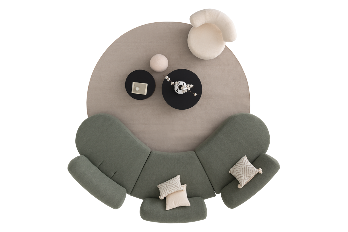 6 модула за модулен разтегателен диван «Bon Bon»