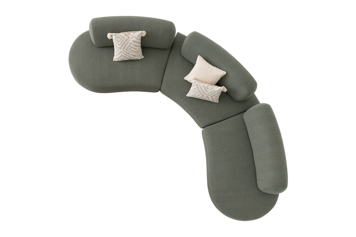 25 готови конфигурации на модулен разтегателен диван «Bon Bon»