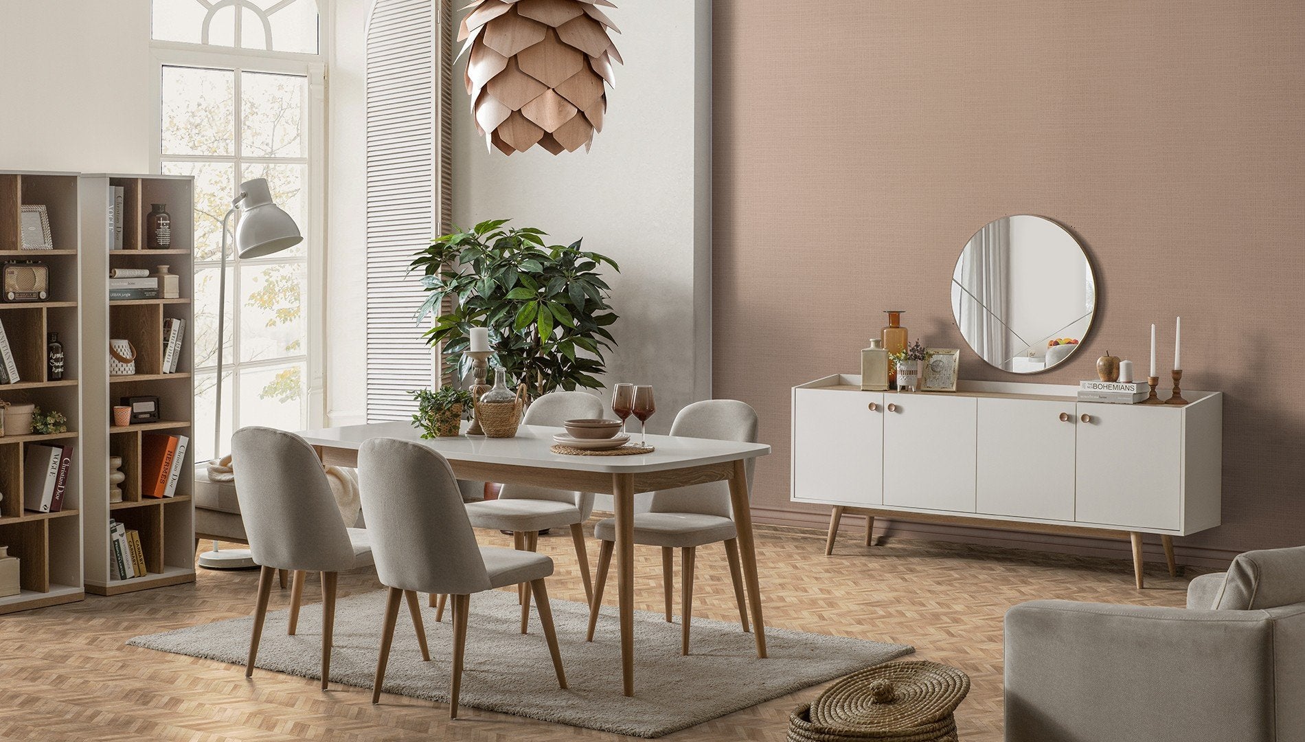 Библиотека «Bohem» с размер 50x180x35см