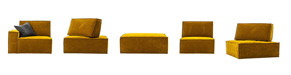 29 готови конфигурации на модулен разтегателен диван «Cavalli»