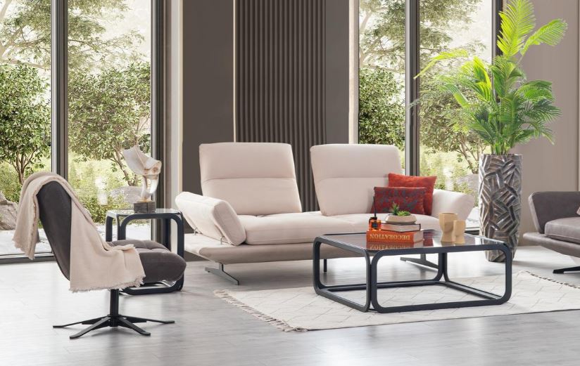 Триместен разтегателен диван «Mostar» + 2 декоративни възглавници, ширина 220см