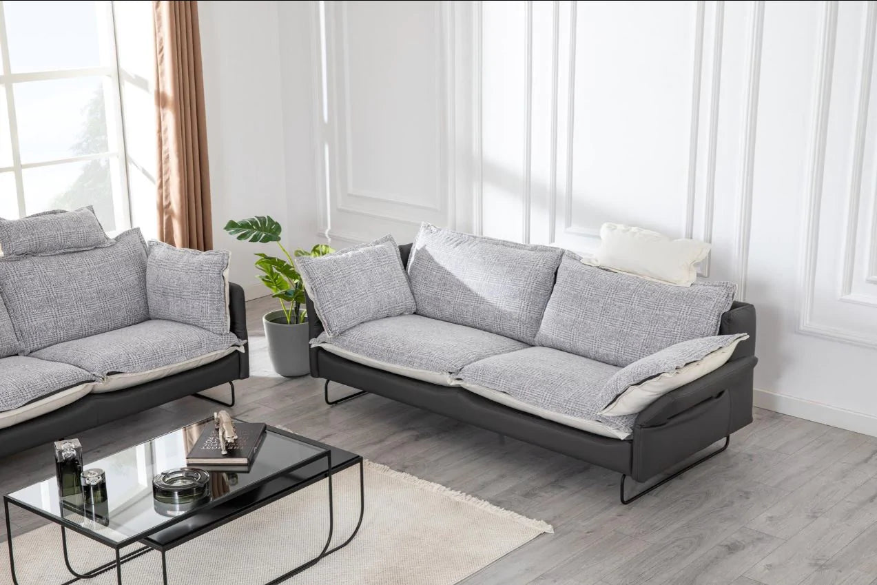 Триместен диван «Ayisigi» + подвижна възглавница за глава, ширина 280см