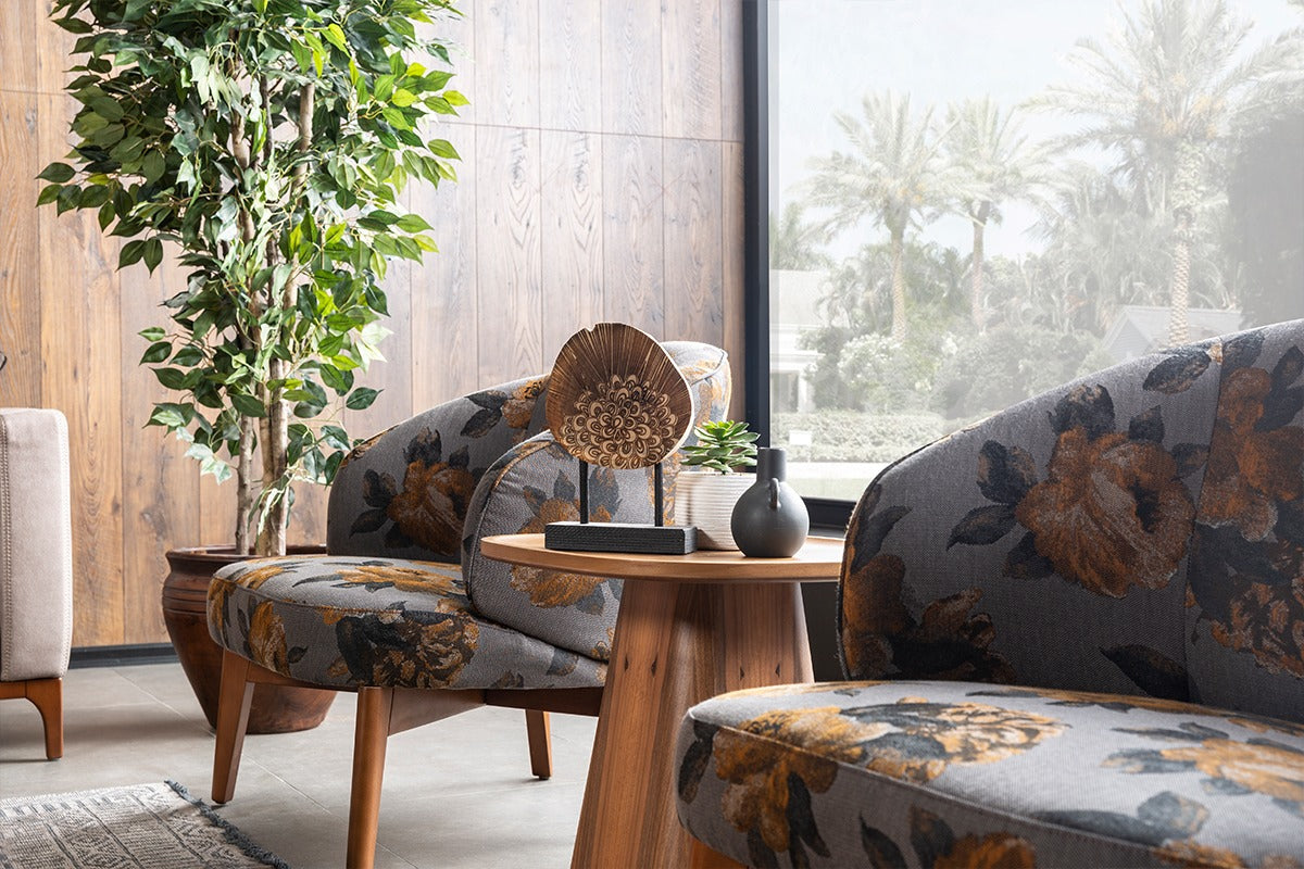 Кресло Saloni Mobilya Felix (дървени крачета) (6638944321732)