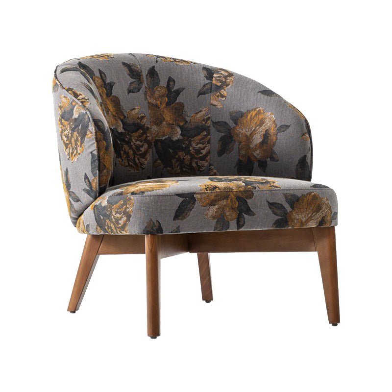 Кресло Saloni Mobilya Felix (дървени крачета) (6638944321732)