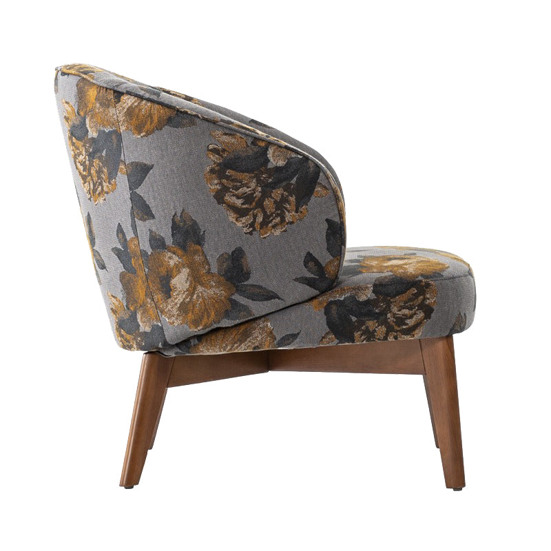 Кресло Saloni Mobilya Felix (дървени крачета) (6638944321732)