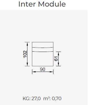 10 модула за модулен диван «Conrad»