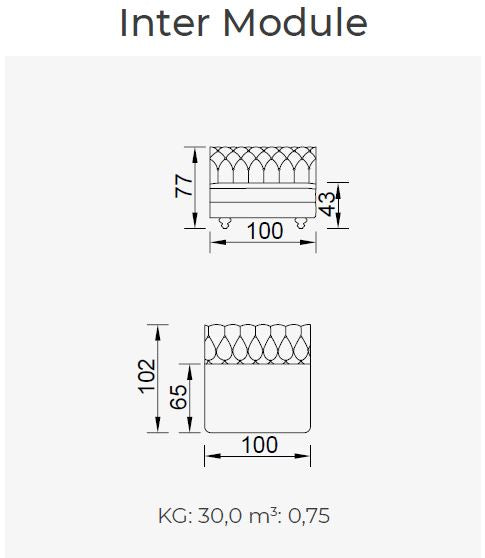 4 модула за модулен диван «Aspendos»