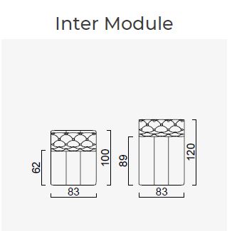 8 модула за модулен разтегателен диван «Dallas»