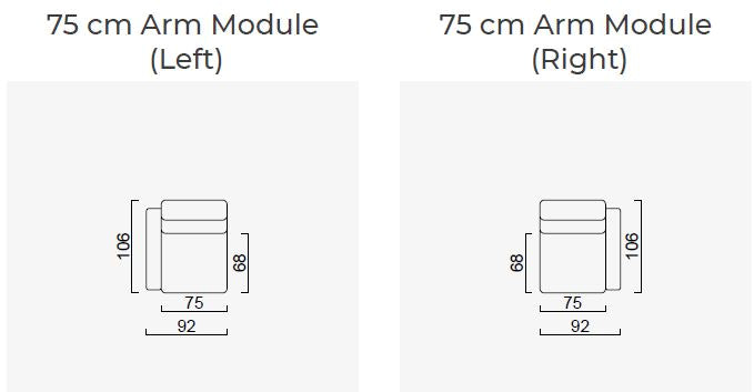 20 модула за модулен диван «Heritage»