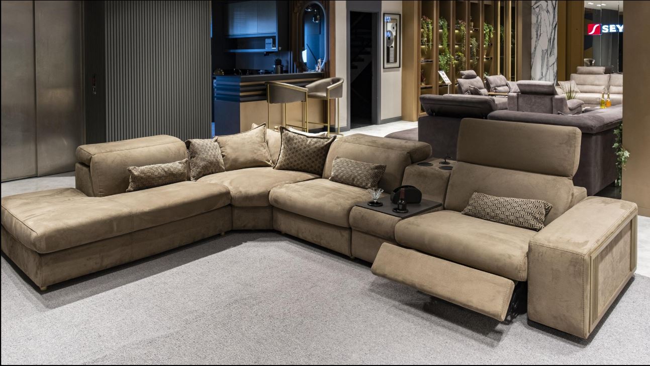 5 модула за модулен диван «Melodi» + електрически механизъм, USB зарядна станция