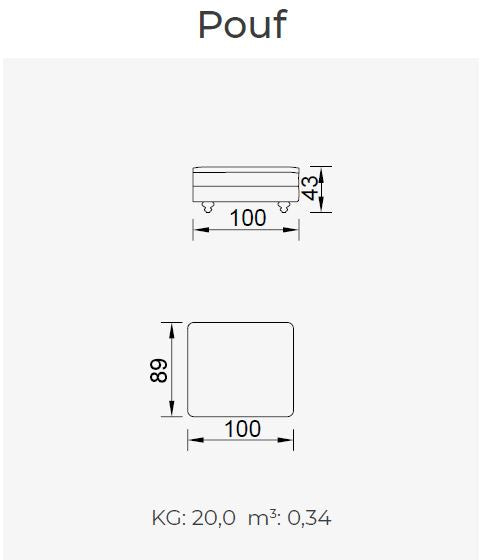4 модула за модулен диван «Aspendos»