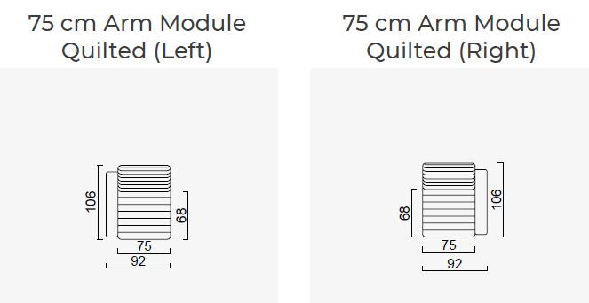 20 модула за модулен диван «Heritage»