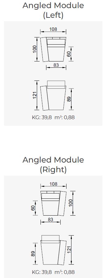 10 модула за модулен разтегателен диван «Cavalli»