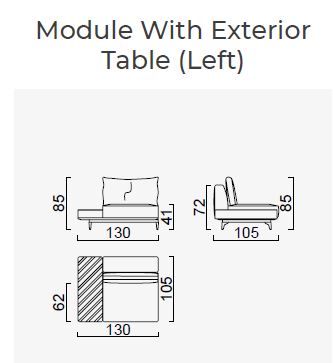 8 модула за модулен диван «Loft»