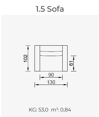 10 модула за модулен диван «Conrad»