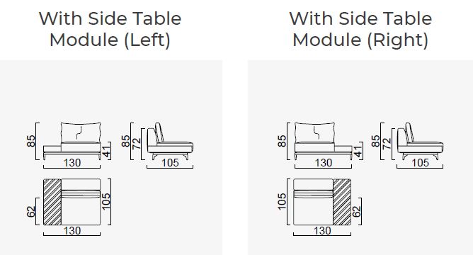 8 модула за модулен диван «Loft»