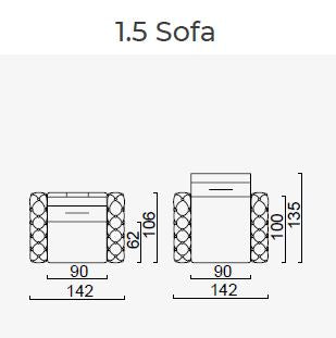 8 модула за модулен разтегателен диван «Gallardo»